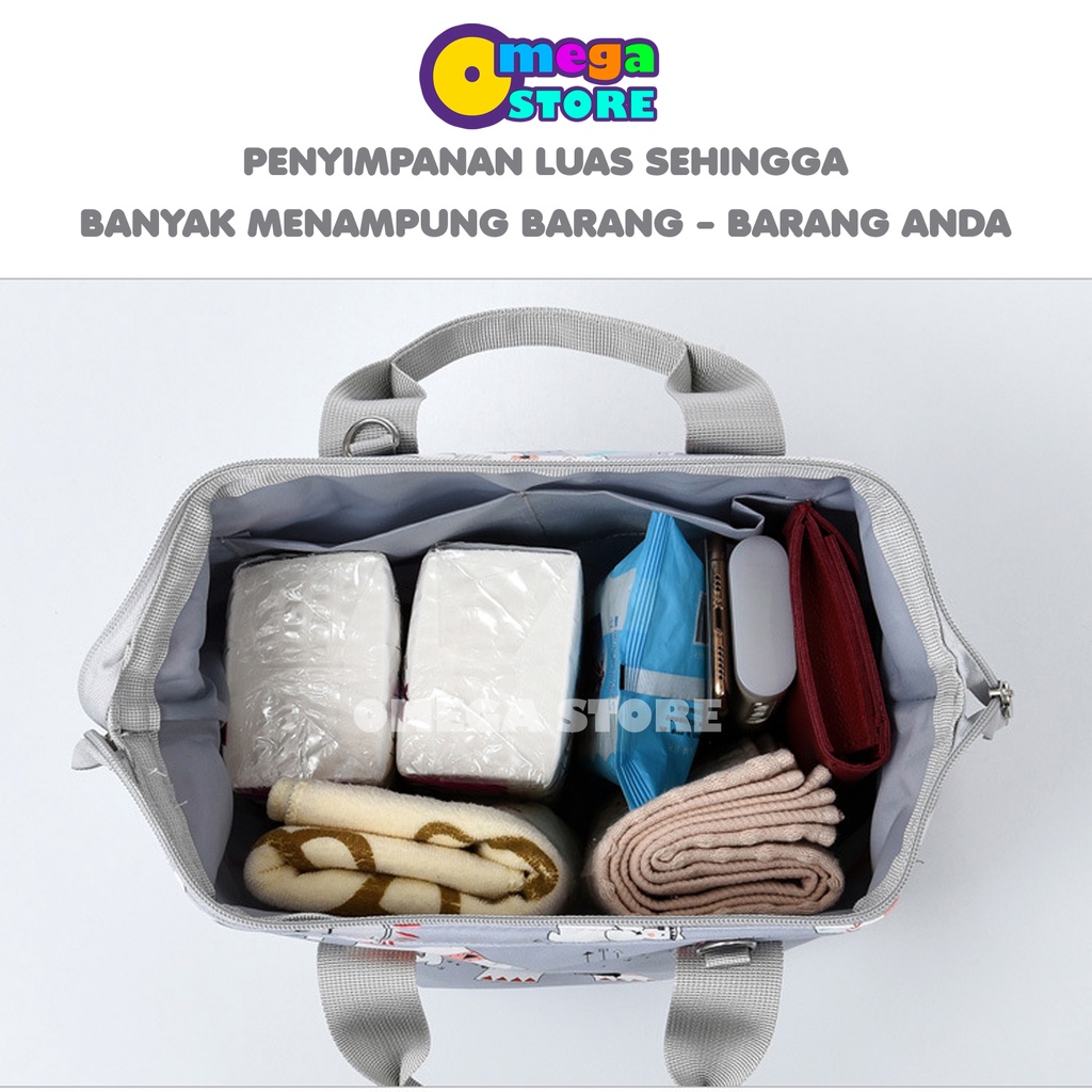 [O&amp;S] Tas Ransel Wanita Diaper Bag Tas Perlengkapan Bayi Mom&amp;Baby Bag Multi-Function Waterproof-OS231