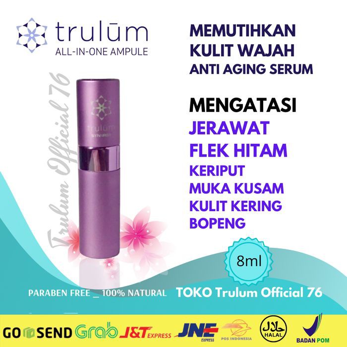 PEMUTIH WAJAH PRIA BPOM - KRIM FLEK HITAM | SERUM PEMUTIH WAJAH AMPUH - TRULUM 8ML