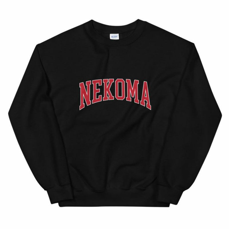 S - XXXXXL(6XL) Sweater HAIKYUU NEKOMA Klub Voli Jaket ANIME VOLLEYBALL BIGSIZE OVERSIZE Sweatshirt Loose Jumbo Pria Wanita