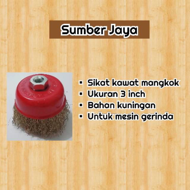 Sikat Kawat Mangkok Sikat Kawat Gerinda Gerinda Cup Brush
