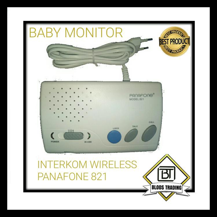 BABY MONITOR INTERKOM WIRELESS PANAFONE 821