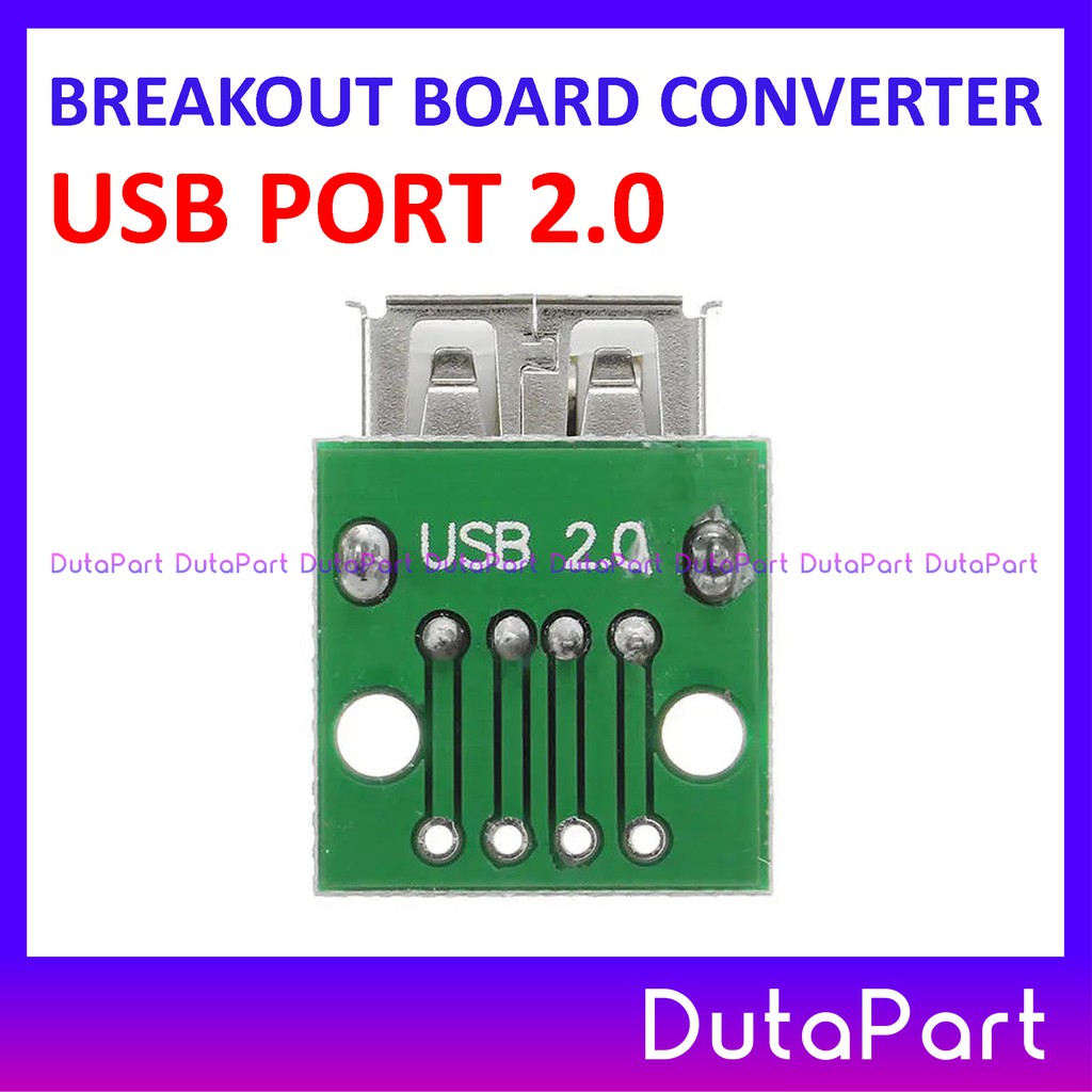 USB 2.0 To DIP 2.54mm 5Pin Female Breakout Board PCB Adapter Converter