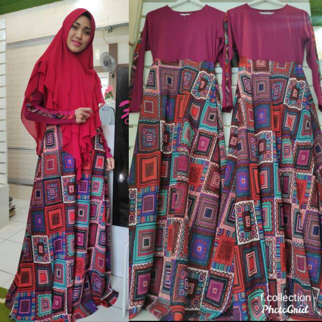 Gamis Model Humairah Series By Fandah Premium | Pink