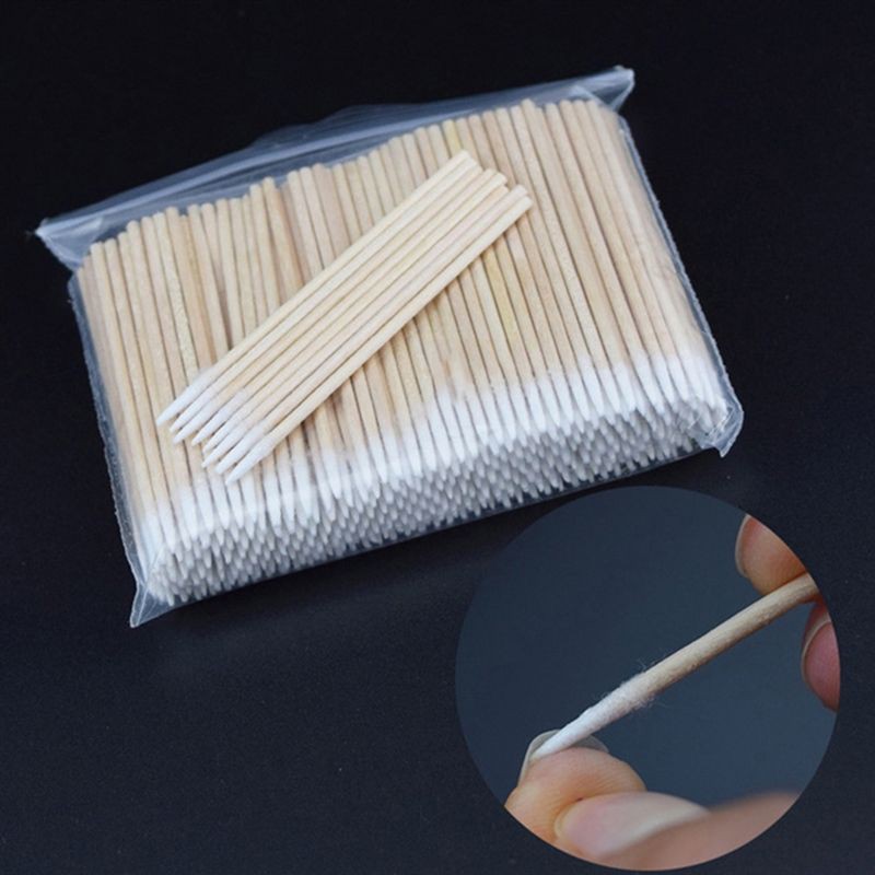 WOODEN STICK/COTTON SWAB/ WOOD COTTON SWAB/ 100 PCS