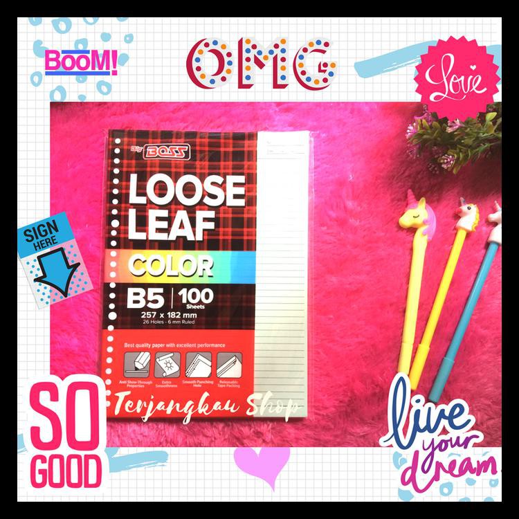 

Loose Leaf /Isi File / Isi Binder / Kertas Refill Binder Warna 26 Ring Terbatas