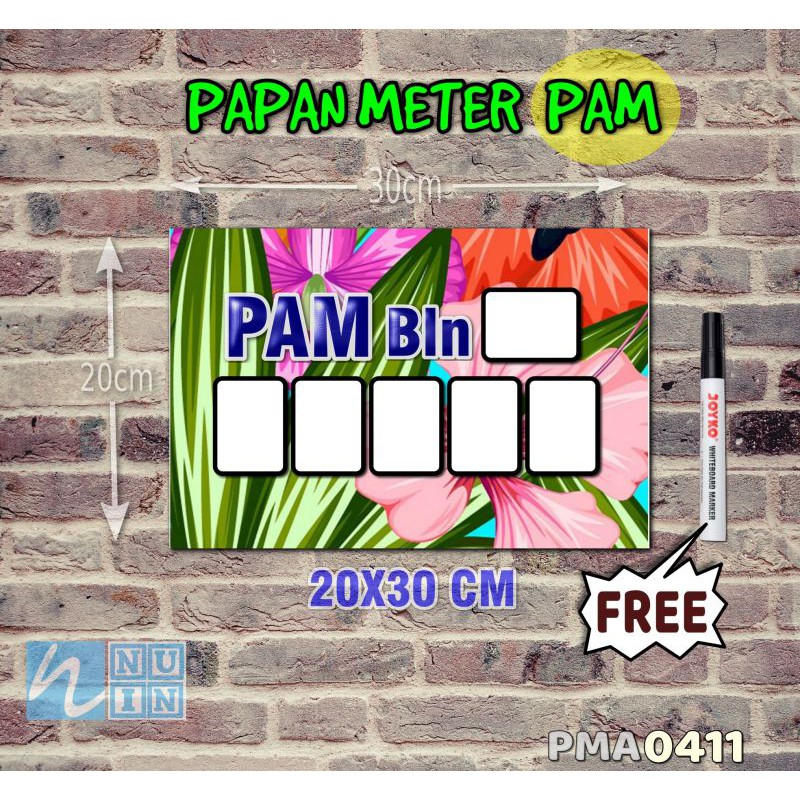 

Nuin Papan Meter Listrik PLN PAM motif Unik - Tropical 11