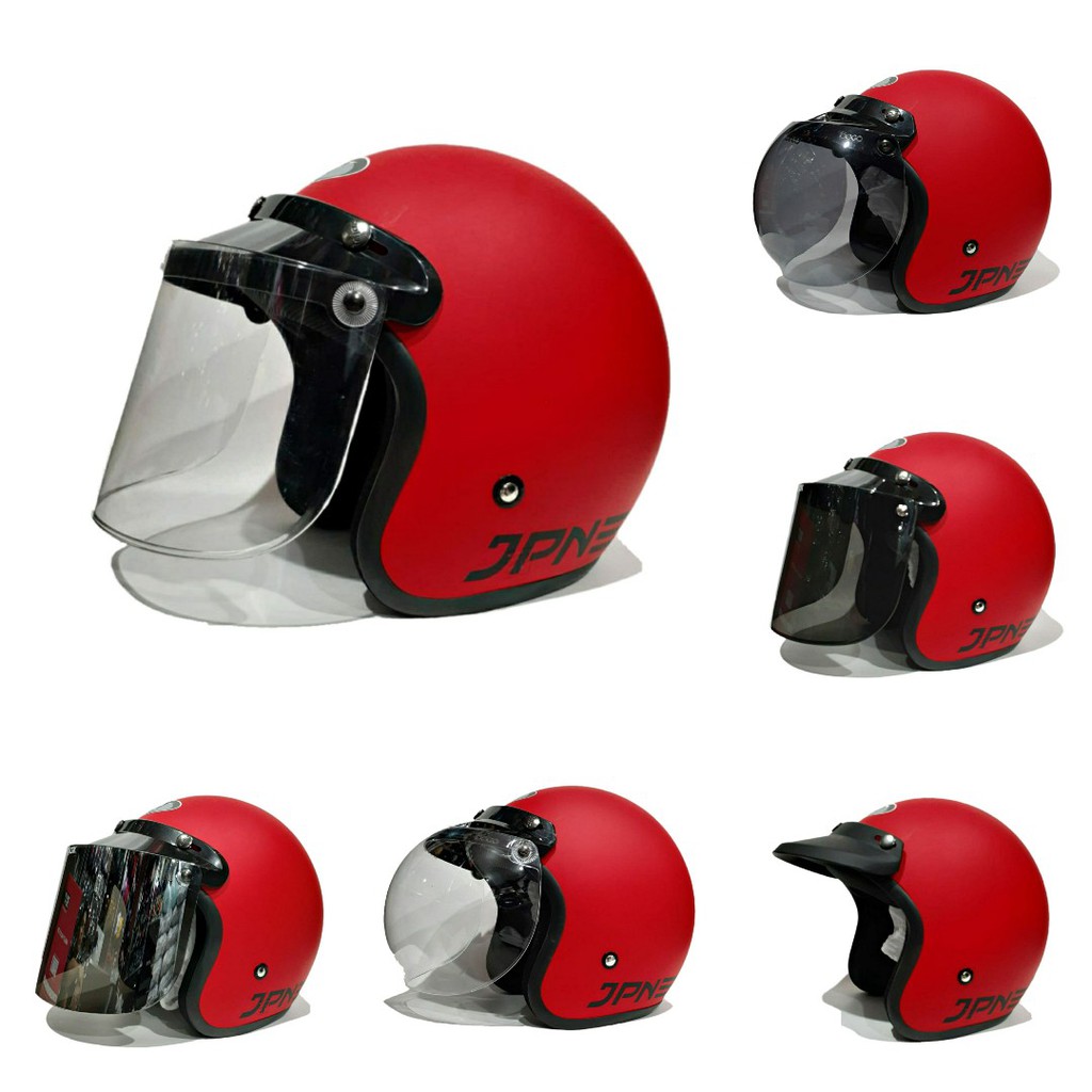 Helm JPN Merah Doff