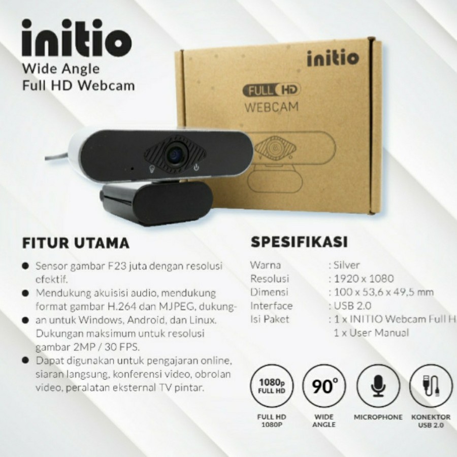 WEBCAM INITIO USB-305 1080P