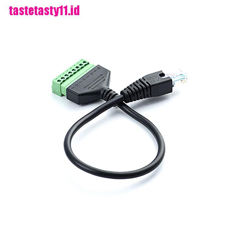 Adapter Konverter Sekrup Terminal Rj45 Ethernet Male Ke 8 Pin