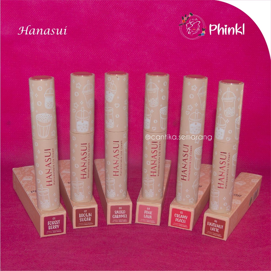 `ღ´ PHINKL `ღ´ ⓗⓐⓝⓐⓢⓤⓘ hanasui lip cream mattee matedorable ada boba OMBRE lips ala korea