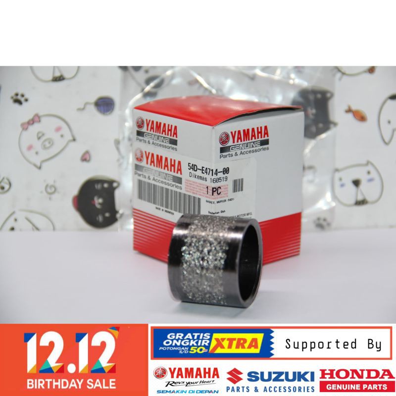 DIJAMIN ASLI PAKING TENGAH SAMBUNGAN KNALPOT YAMAHA SCORPIO Z R25 R 25 MT25 ORIGINAL BERKUALITAS