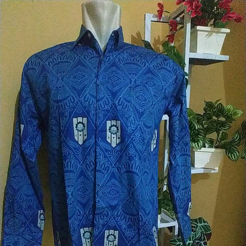 batik IPM SMP/Mts/ batik kemeja IPM biru/batik IPM blus
