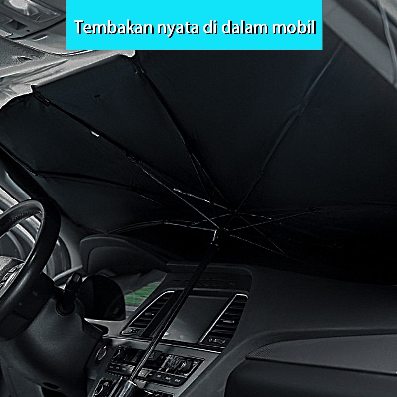 Payung Pelindung Anti Panas Mobil Kaca Depan Umbrella Sunshade