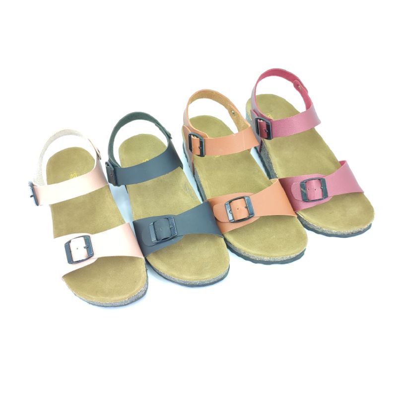 Sandal Birken Wanita Slip Sandals Sendal Puyuh Andis AF18