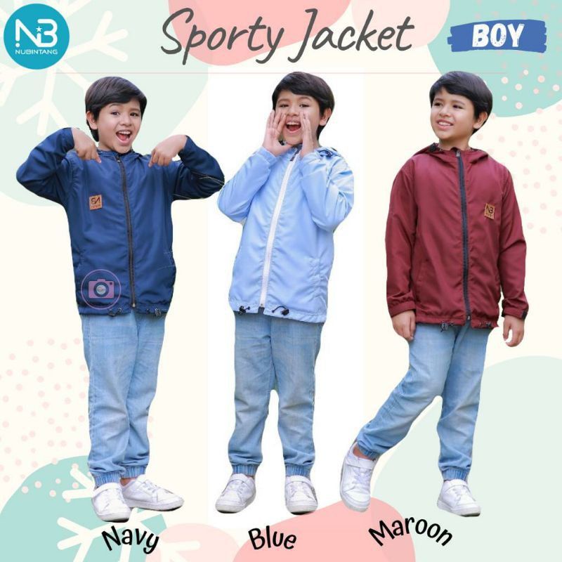 JAKET ANAK.JAKET DEWASA.JAKET COWOK.JAKET KEREN.JAKET SPORTY NUBINTANG COWOK.JAKET NUBI.COUPLE JAKET