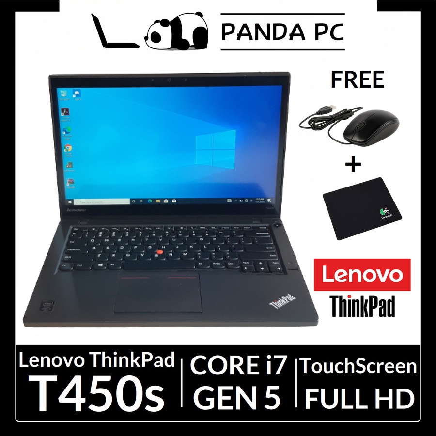 Lenovo ThinkPad T450s i7 5th Gen Laptop Touchscreen FHD 14 in Not T450