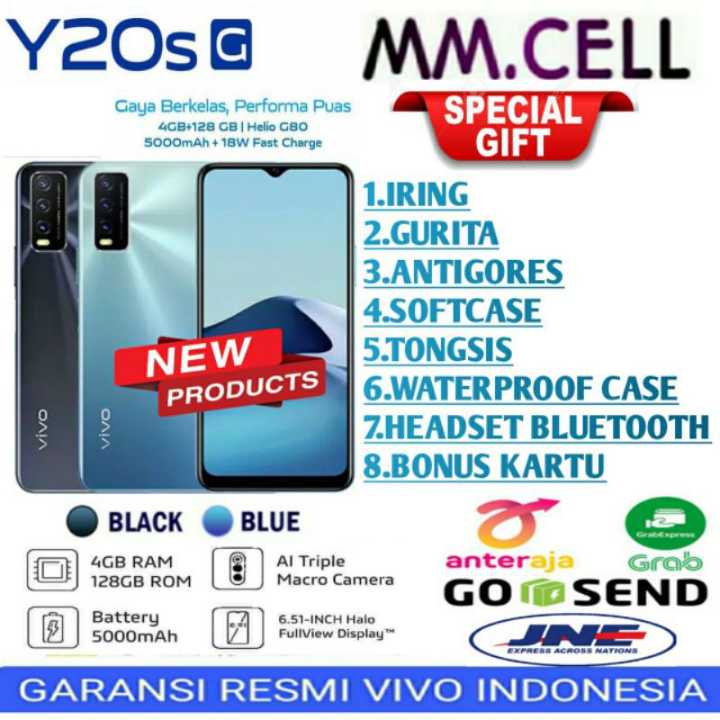 VIVO Y20S G Y20SG RAM 4/128 GB GARANSI RESMI VIVO