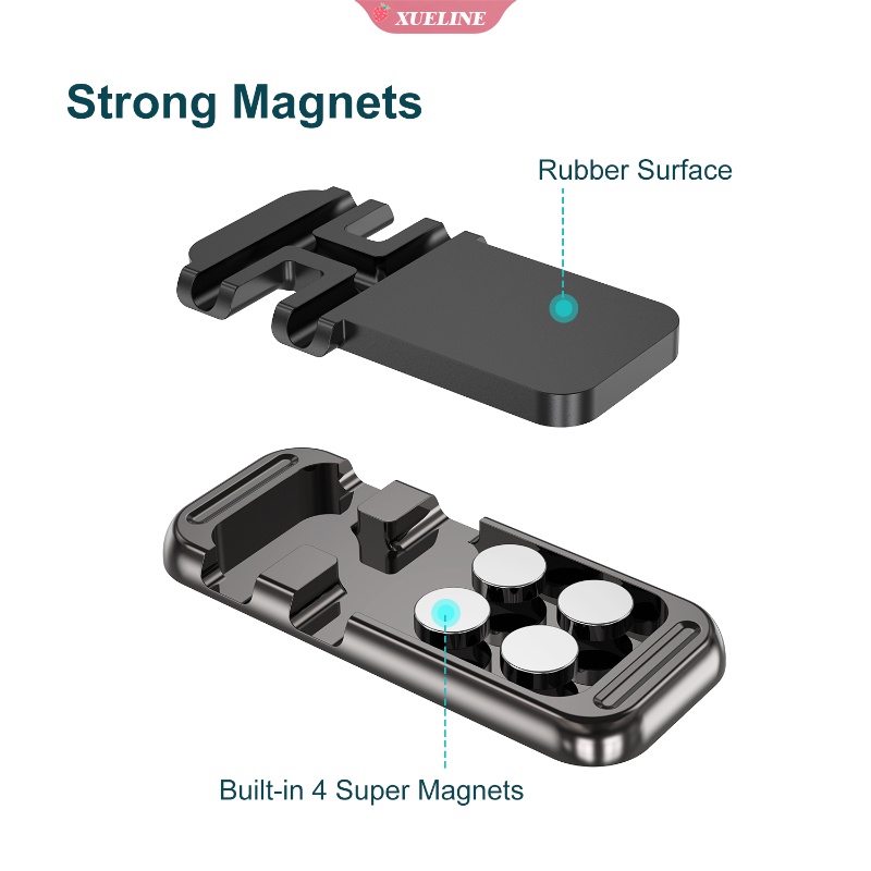 Stand Holder Hp / GPS 4.0-6.5 &quot;Dengan Klip Magnetik Untuk Dashboard Mobil