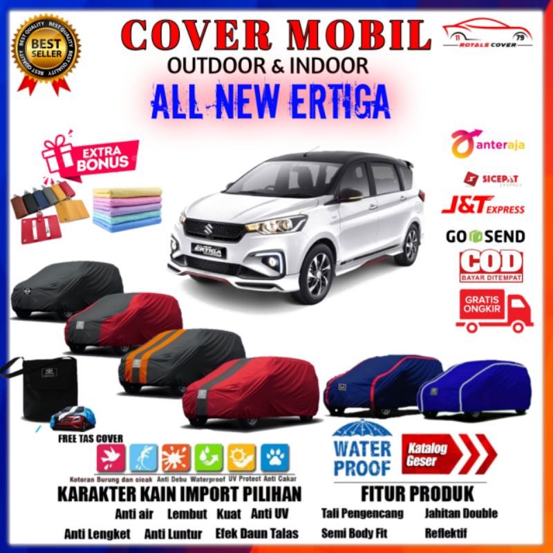 Body Cover Mobil All New Ertiga / Sarung Mobil Suzuki Ertiga Selimut Mantel Tutup Mantol Pelindung Jas Kerudung Penutup Mobil All New Ertiga Outdoor