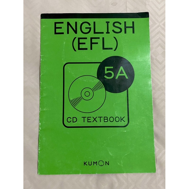 Buku Kumon English (EFL) 5A with CD Textbook Second Hand