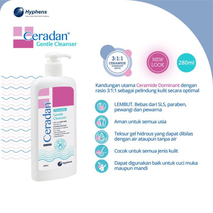 Ceradan Gentle Cleanser 50ml / 280ml