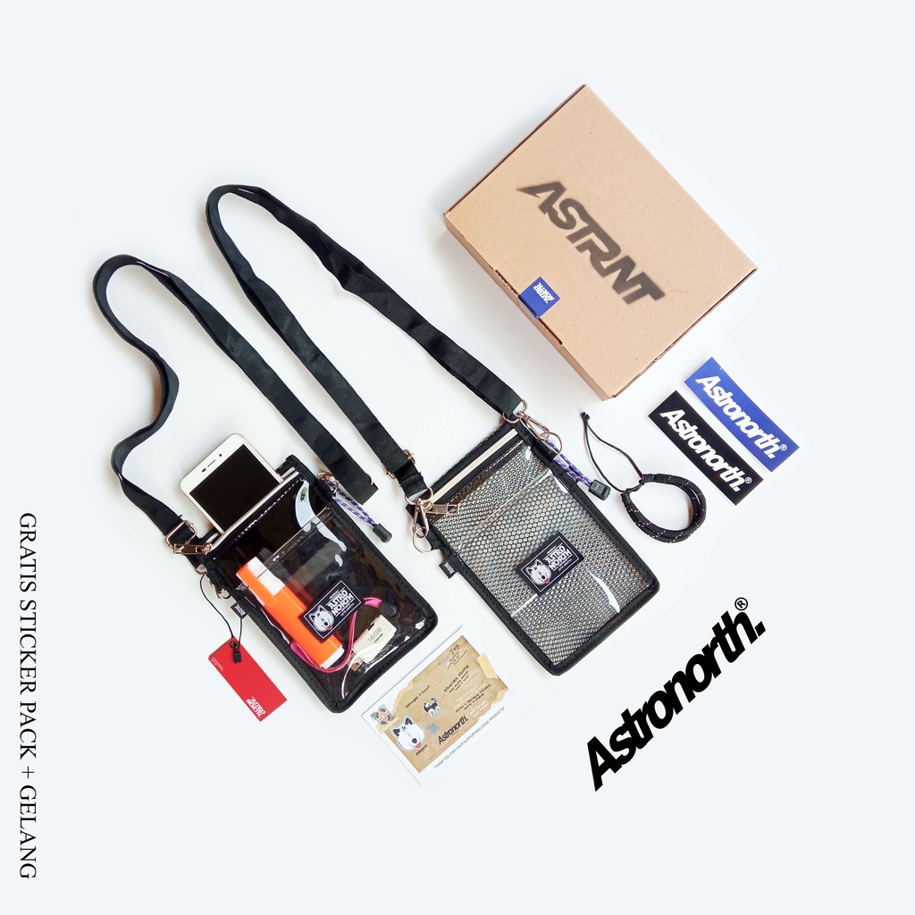 Astronorth Sling Bag Mini Transparan | Pouch Bag Transparan