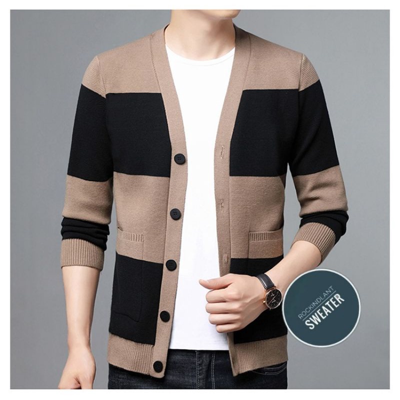 Cardigan Sweater Rajut Pria/Sweater Cardigan/Sweater pria/Sweater Korea
