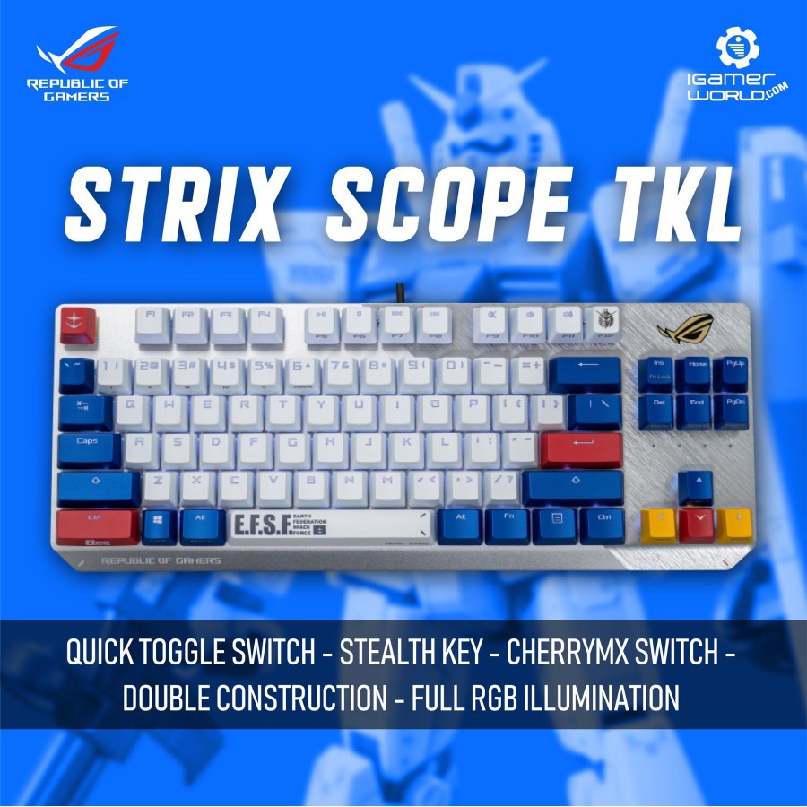 ASUS ROG Strix Scope TKL GUNDAM EDITION Mechanical Gaming Keyboard