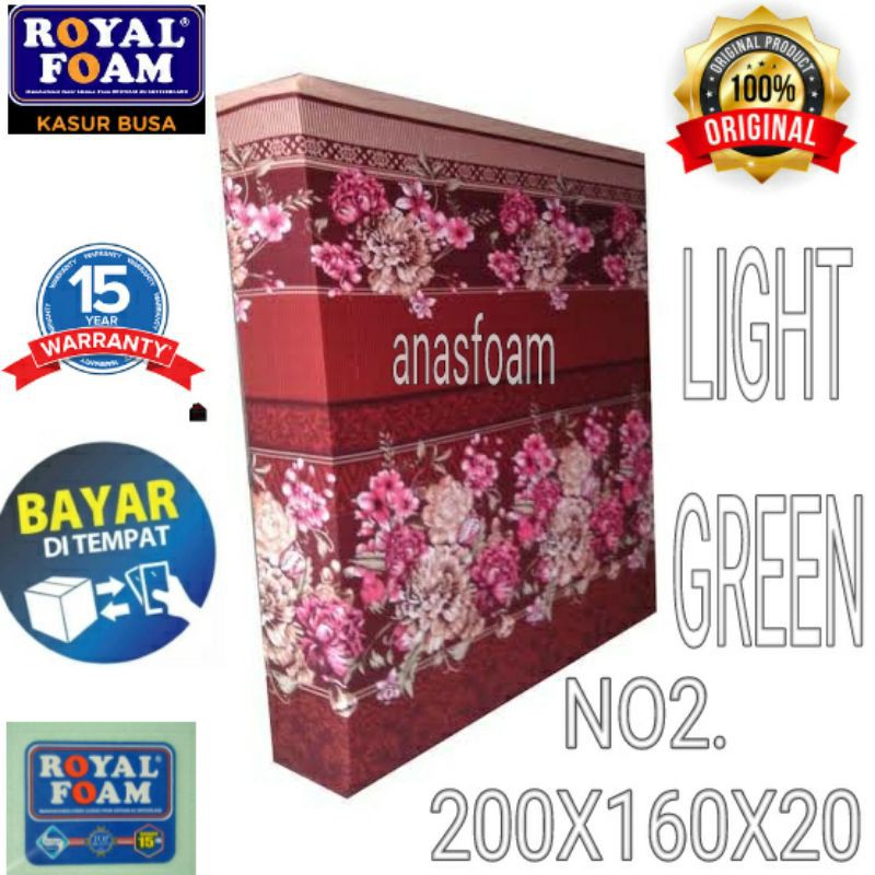 KASUR BUSA ROYAL FOAM 200X160X20CM/KASUR BUSA ROYAL NO.2/KASUR BUSA ROYAL FOAM/KASUR BUSA BERGARANSI