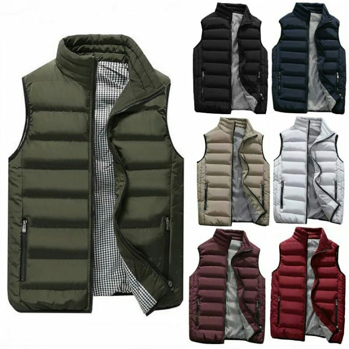 rompi jacket winter pria / vest pria musim dingin
