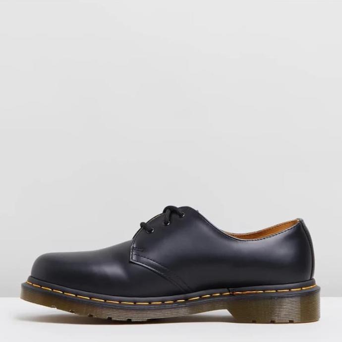 Sepatu Pantofel Original Dr. Martens 1461 Leather - Black Smooth