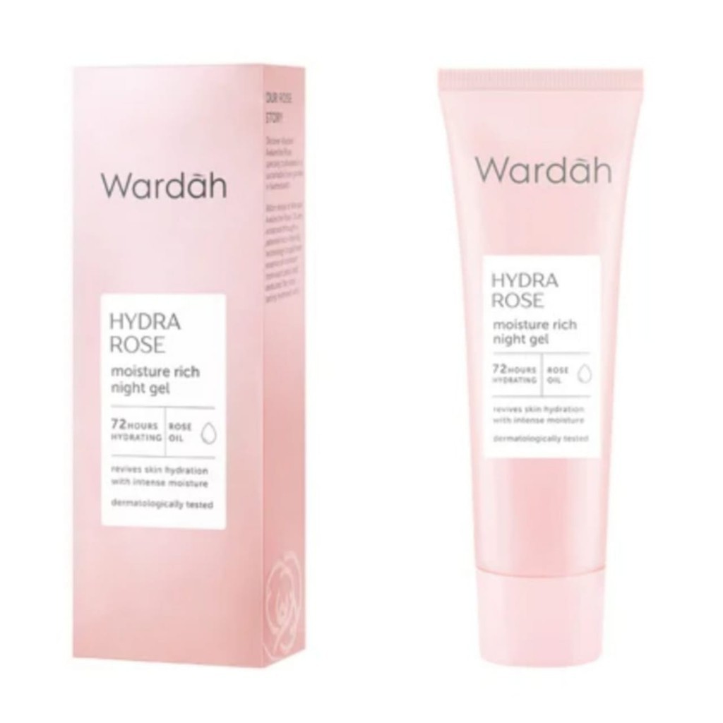 Wardah Hydra Rose Moisture Rich Night Gel 17 ml