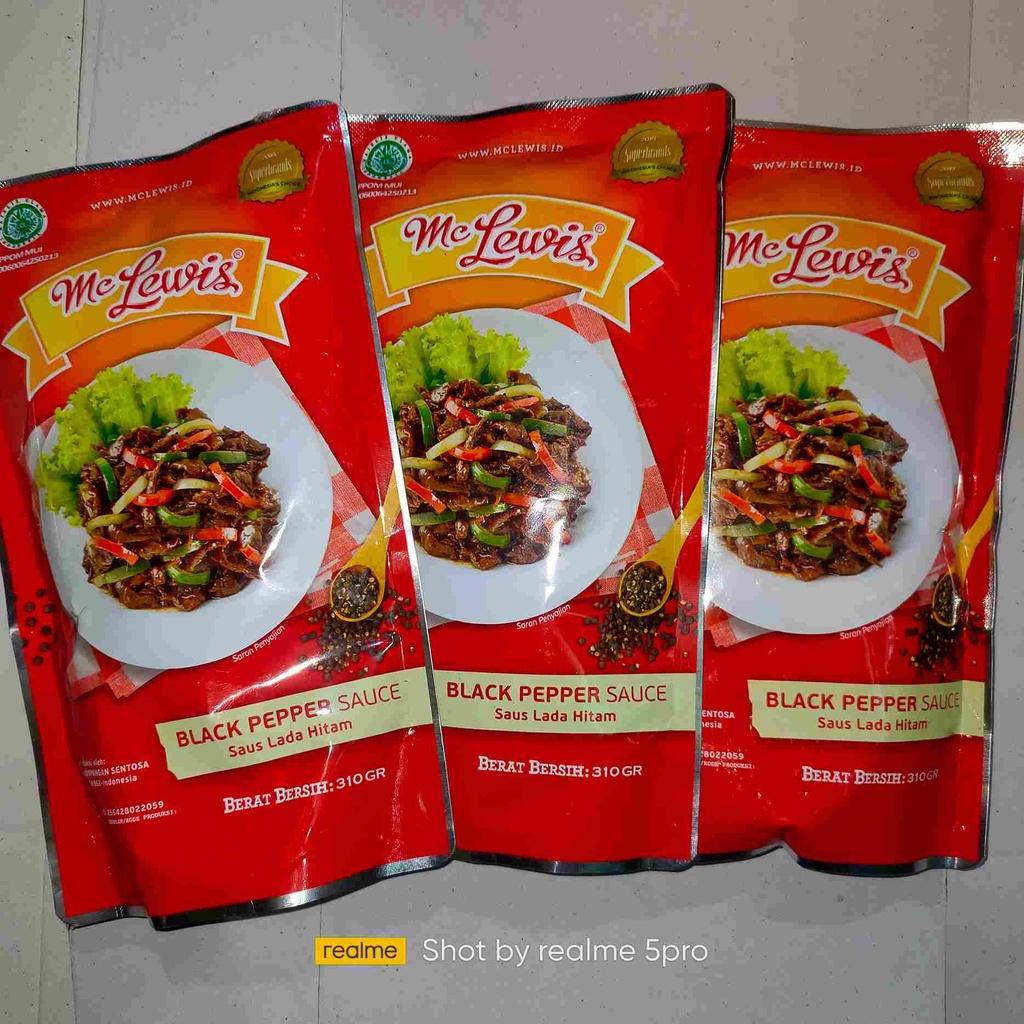 Saos Black Pepper Mc.Lewis 310gr(Saus Lada Hitam)