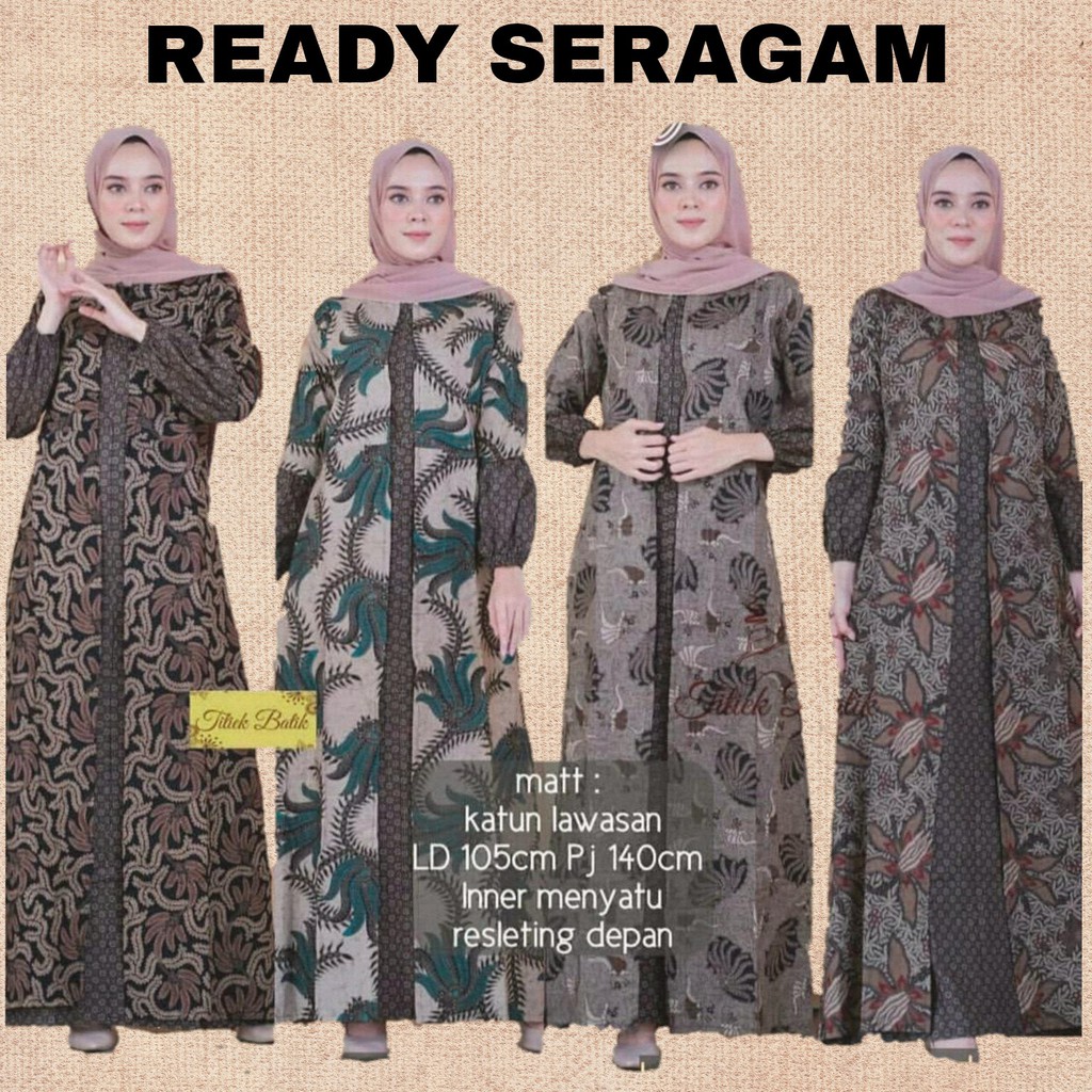 GAMIS BATIK MANGGAR, PADI,SEKAR,CANTIK,KUBIS,KIPAS,DAUN,KUPU,NADINE,GENDIS