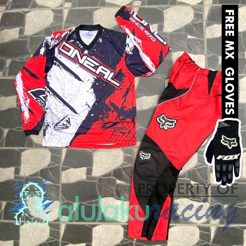 Jersey &amp; Celana MX Trail Motocross - Paket Bundling ONCT0103-F41