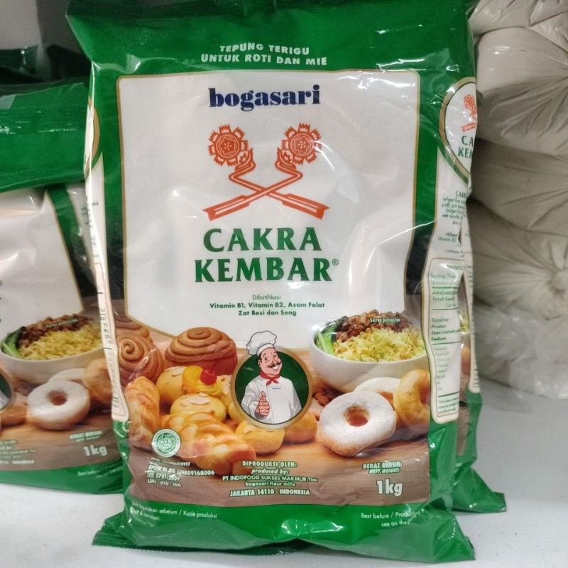 

Tepung Terigu Cakra Kembar Premium 1 kg