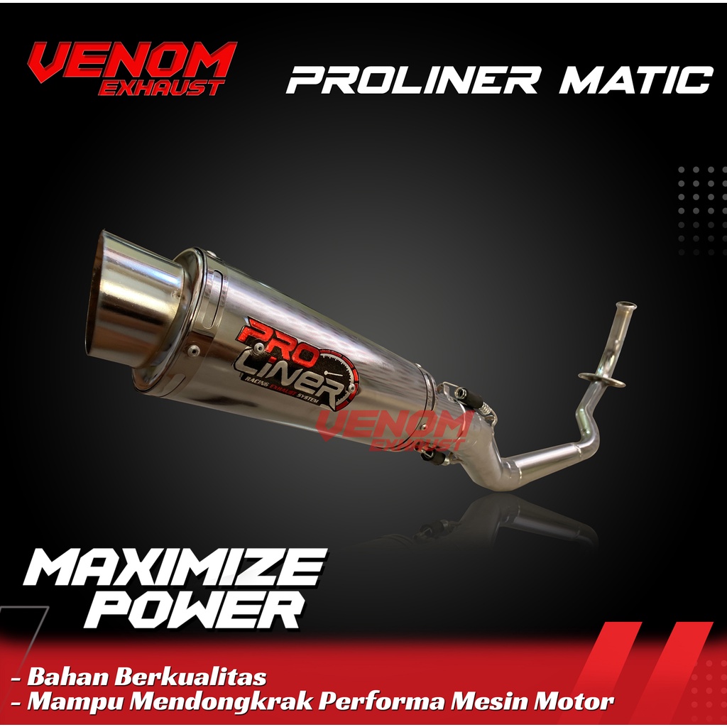 Knalpot racing PROLINER matic beat mio