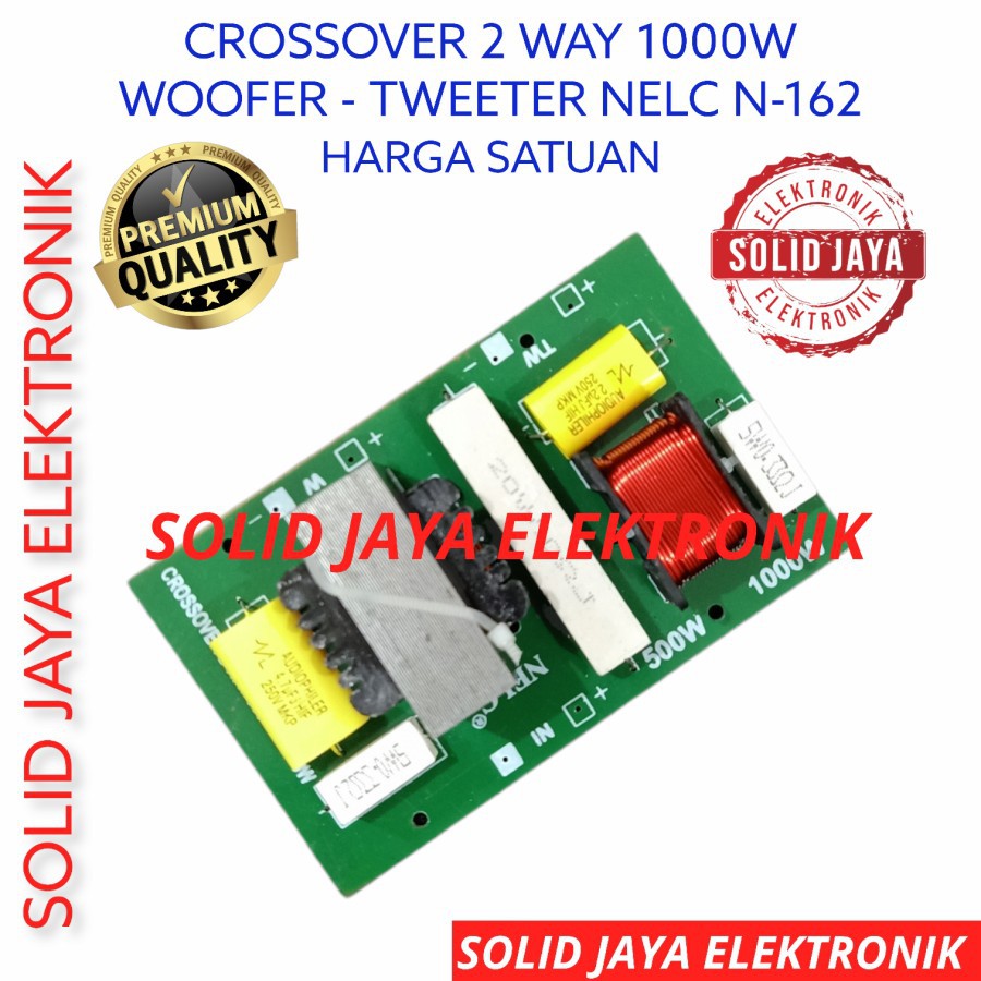 KIT CROSSOVER PASIF 2 WAY 1000 WATT N-162 WOOFER TWEETER CROSS OVER  CROSOVER KROSOVER KROSSOVER CROSOVER HIGH HI LOW 1000W 1000 W WATT NELC CROSOFER CROSSOFER 162  N-162 N162 N 162 TWITER TWETER TWITTER WOFER 1000W NELC ASLI ORIGINAL