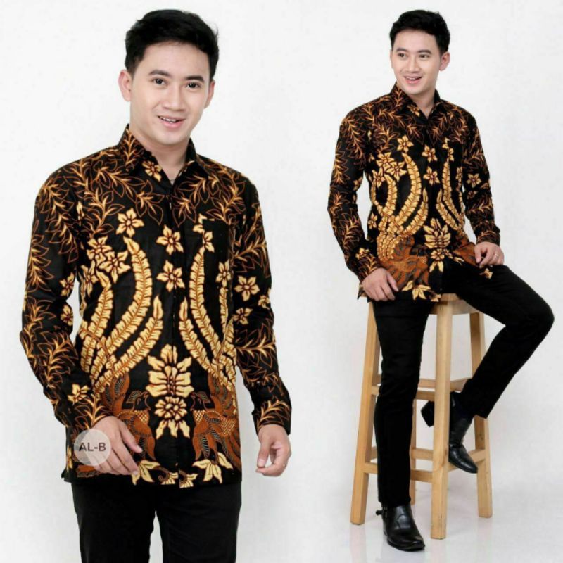 KEMEJA BATIK LENGAN PANJANG SIZE M L XL XXL LARISA BATIK MAJu