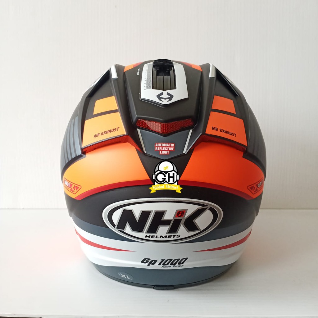 HELM NHK GP1000 SXR BLACK ORANGE DOFF NHK GP 1000 NHK GP1K