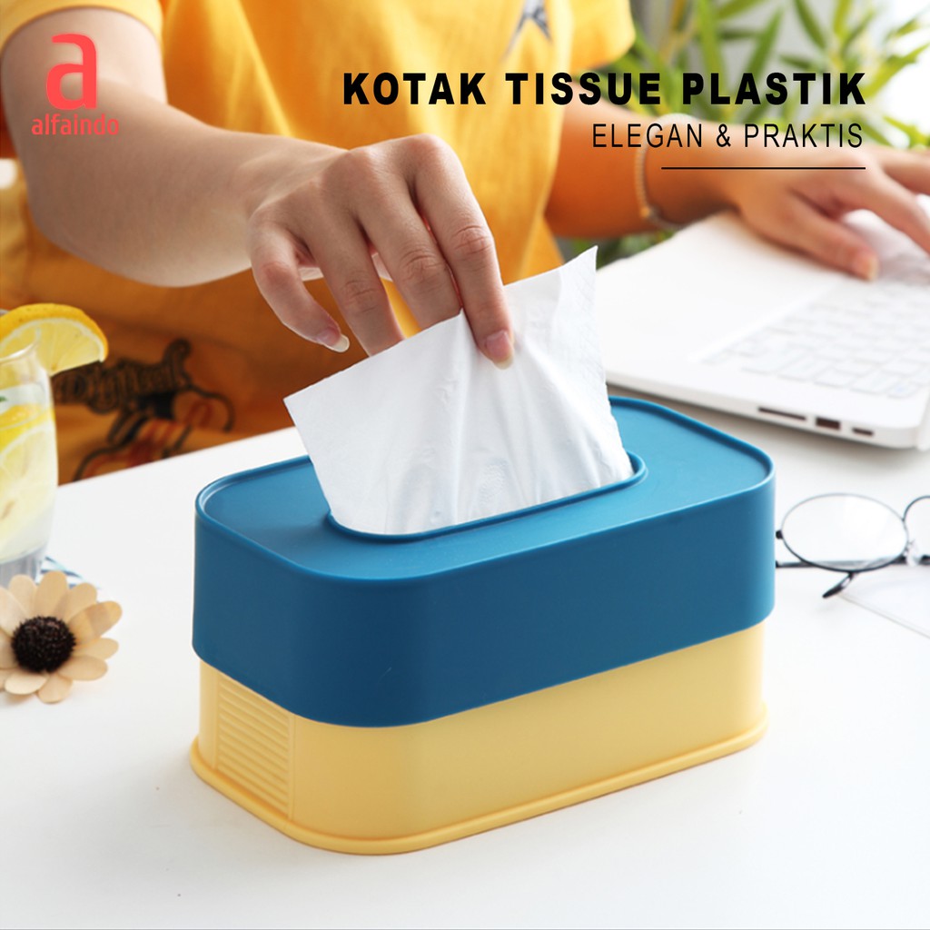 Kotak Tissue Unik Plastik Serbaguna Tissue Box Decorative KT001