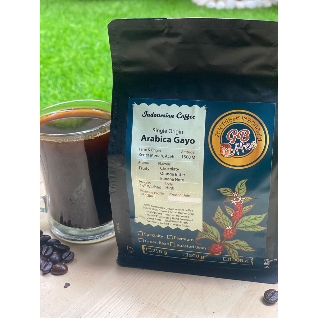 

KOPI ARABIKA GAYO SPECIALTY 250 Gram - Roasted Bean/Bubuk