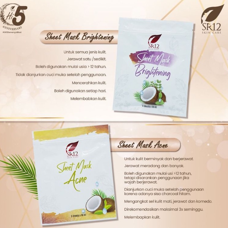 SHEET MASK ACNE & SHEET MASK ACNE