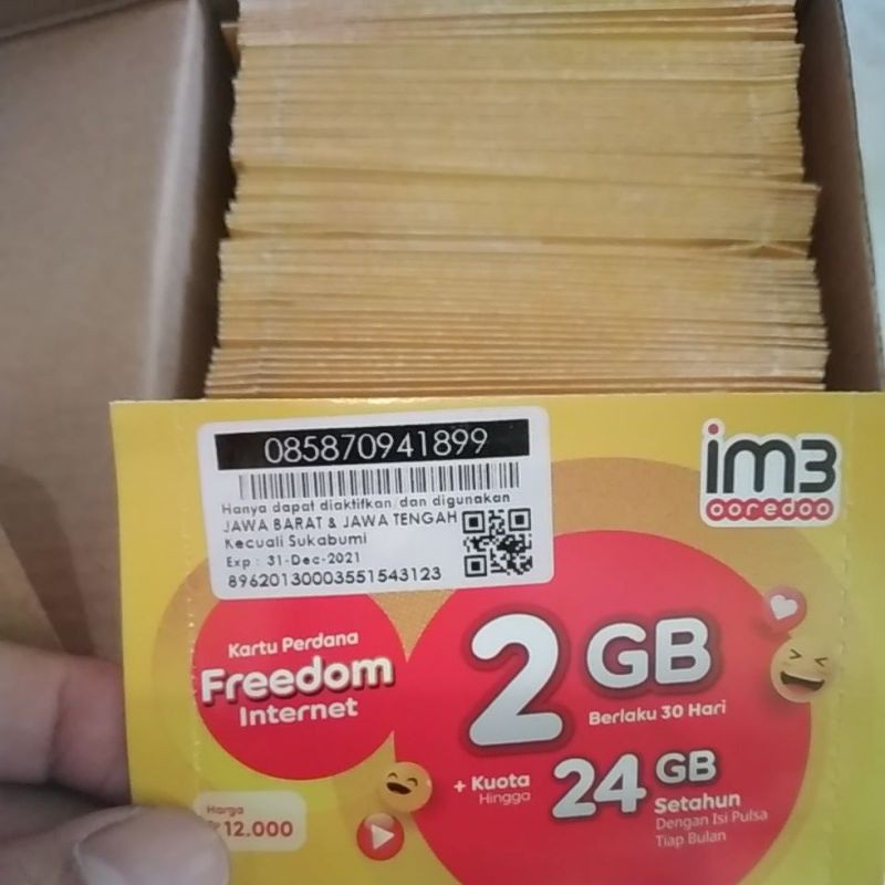 SP INDOSAT 2GB ORI JATENG JABAR
