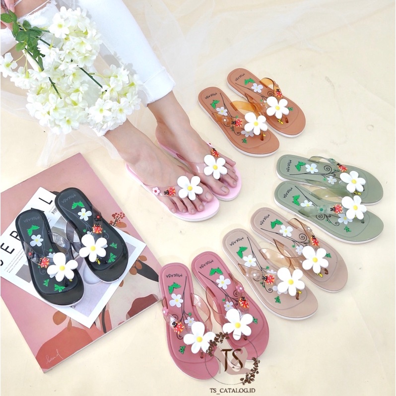 Sandal Japit Bunga Satu Kamboja Import Mokaya 2099-741