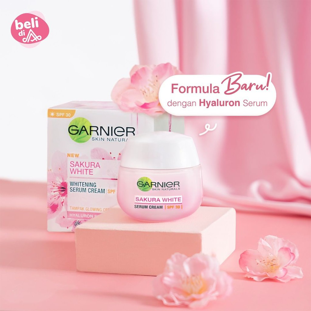 Garnier Sakura White Serum Day Cream SPF30/PA+++ 50ml | Garnier Sakura White Night Cream 50ml