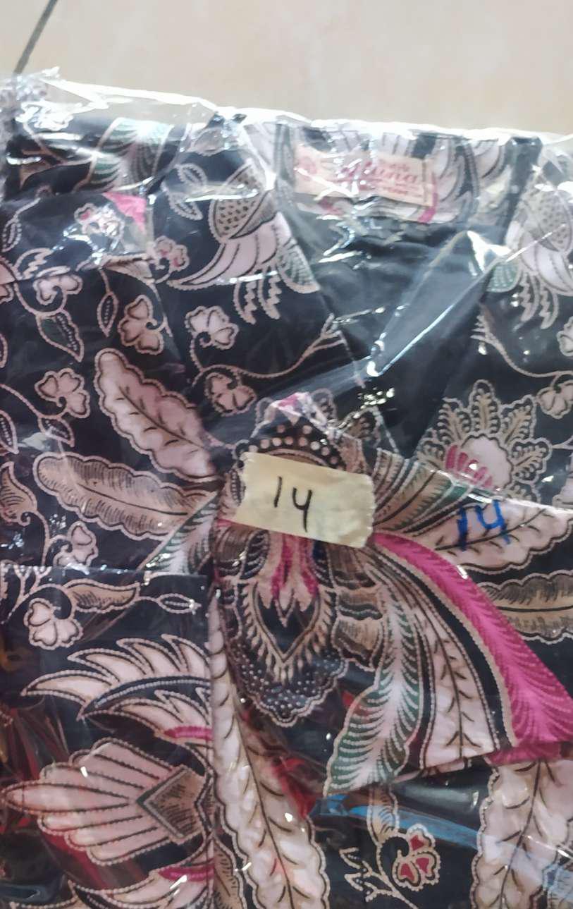 Baju Batik Pria Kemeja Lengan Panjang Terkini Bahan Katun Premium Full Furing Batik Solo Pcw 014