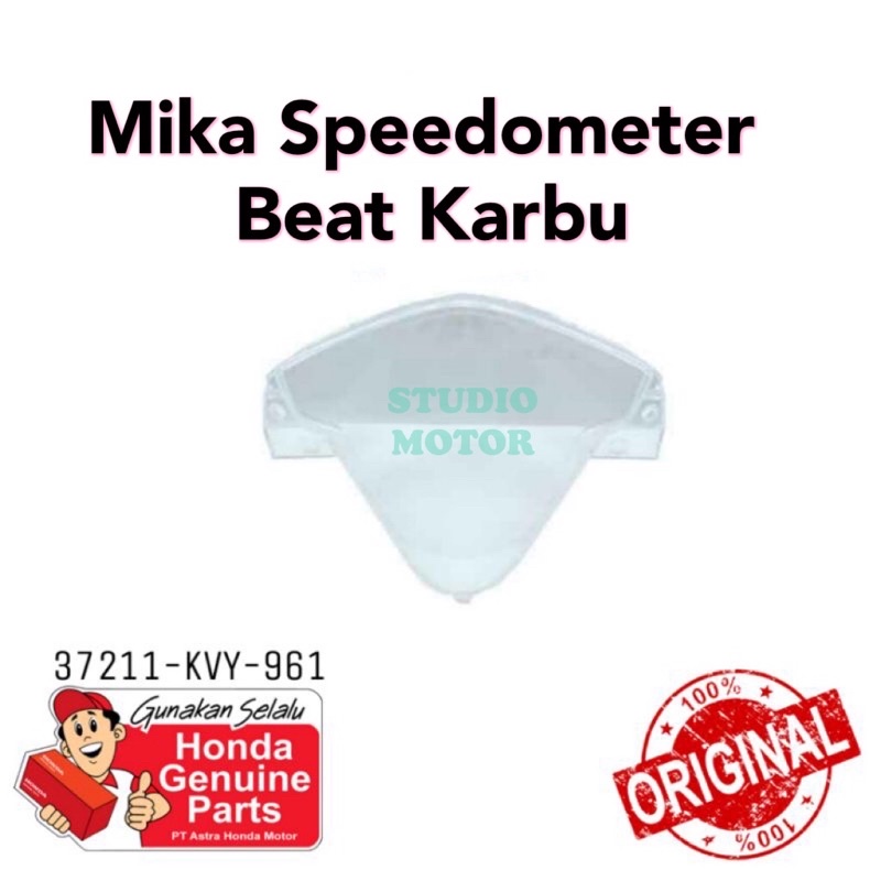 Mika Speedometer BEAT KARBURATOR KACA KM Beat Karbu Original Ahm 37211KVY961