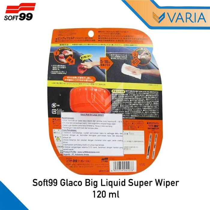 Soft99 Glaco Big Liquid Super Wiper 120 ml Coating Anti Air Kaca Mobil