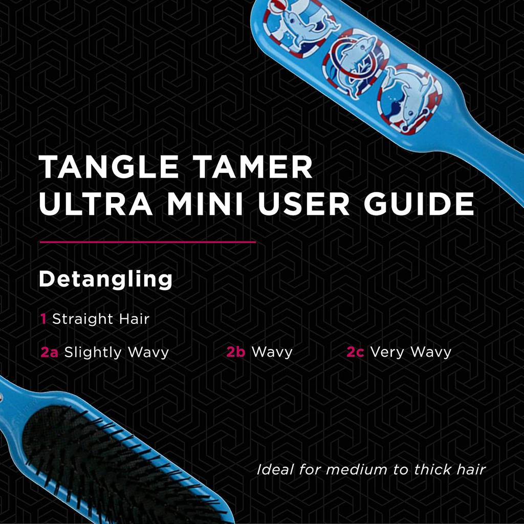 Denman D90 Tangle Tamer Dolphin - Sisir